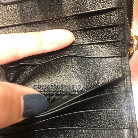 Yves Saint Laurent Black Wallet with Gold Accent - Picture 10 of 10